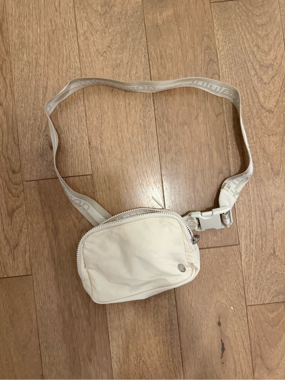 lululemon athletica Cream Men's Belt Bag with Branded Strap